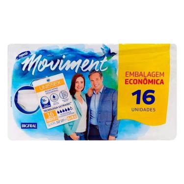 Imagem de Roupa Íntima Bigfral Moviment Unissex G/XG 16 Unidades