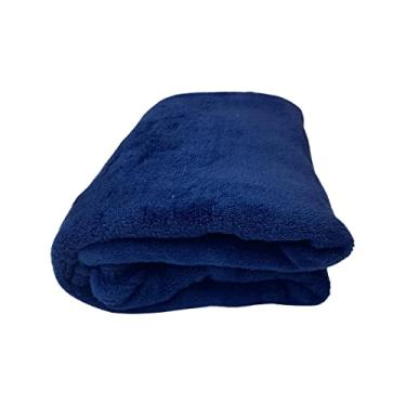 Imagem de Manta Bebe De Micro Fibra Mantinha Hazime Azul Marinho