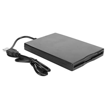 Imagem de plplaaoo Disquete portátil, leitor de cartão de 3,5 polegadas, unidade de disquete USB, acessório de computador, externo removível, unidade de disquete externa para laptops, desktops e notebooks
