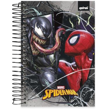 Imagem de Caderno 1/4 capa dura espiral 160 folhas Marvel Homem Aranha Spider-Man Venon, Spiral