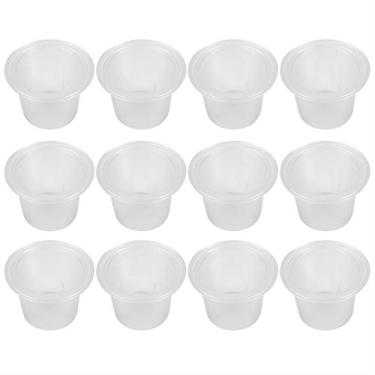 Imagem de Junlucki Kitchen Supplies Copo de filtro de cápsula de café, conchas de cápsula, cozinha (cor transparente, 30 xícaras + 30 filmes + pincel de colher)