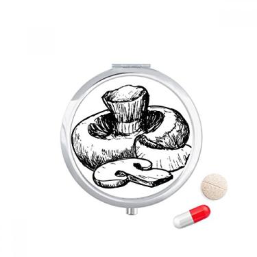 Imagem de Estojo de comprimidos com estampa de ilustração realista Swamm Line, caixa de armazenamento de medicamentos, dispensador de recipiente