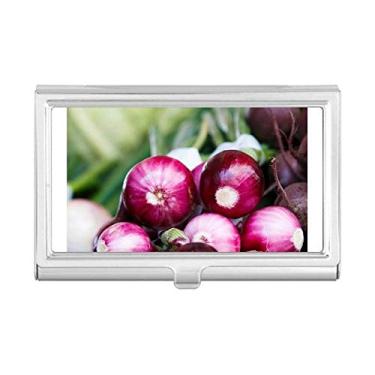 Imagem de Picture Fresh — Porta-cartões de visita com cebola e bolso