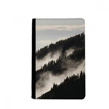 Imagem de Porta-passaporte Notecase Burse Fog Forest Mist Sky Clouds Mountain Passport Porta-cartão