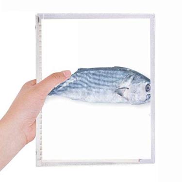 Imagem de Caderno pequeno oceano azul fresco com folhas soltas e diário recarregável