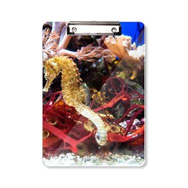 Imagem de Prancheta de água profunda oceano azul hipocampo pasta placa de apoio A4