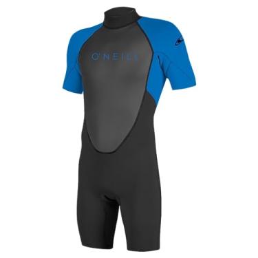 Imagem de O'Neill Wetsuits Roupa de mergulho juvenil Reactor-2 2 mm com zíper nas costas manga curta primavera preto/oceano, 12