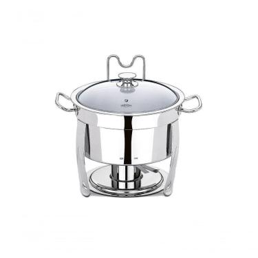 Imagem de Rechaud Redondo 8 Litros - Savoy 33 X 43 Cm - Brinox