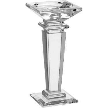 Imagem de CASTIÇAL 22x9x9cm CRISTAL TRANSP