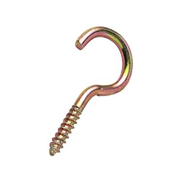 Imagem de Gancho Bicromatizado com Rosca para Madeira 15X30 - Cartela, Bemfixa, 7212