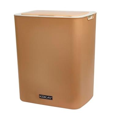 Imagem de Lixeira Sensor Automática Banheiro Cozinha Lixo Inteligente Rosa KOKAY