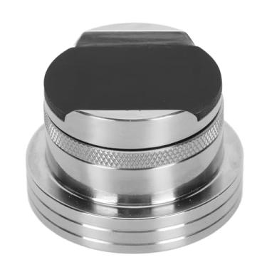 Imagem de Estabilizador de cabo de alto-falante de alta fidelidade ajustável, almofada de pé com amortecedor, 30-42 mm, liga de alumínio, prata para sala limpa e arrumada