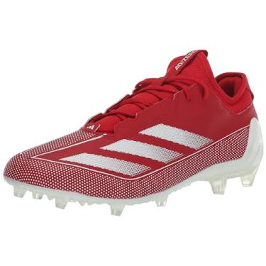 Imagem de adidas Tênis masculino de futebol americano Adizero Electric.1, Team Power Red/Branco/Team Power Red(2024), 45