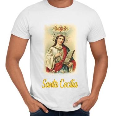 Imagem de Camisa Santa Cecilia Religiosa Igreja - Web Print Estamparia