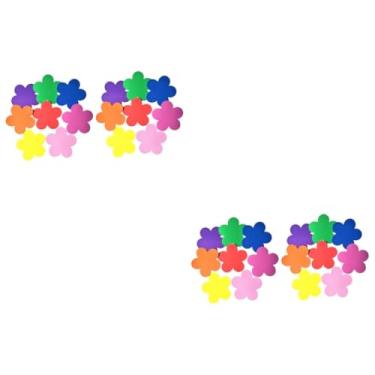 Imagem de Abaodam 48 Peças Flor Adesivo de Recompensa flores de papel adesivos infantis adesivos de desenho animado decoração infantil colori adesivos de flores ampla flor de bolha decorar filho Eva