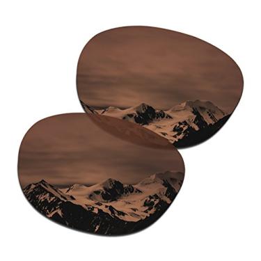 Imagem de SmartVLT Lentes de substituição masculinas marrom âmbar para óculos de sol Oakley Deadbolt OO6046
