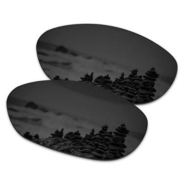 Imagem de SmartVLT Lentes de substituição pretas Stealth para óculos de sol Oakley Splice