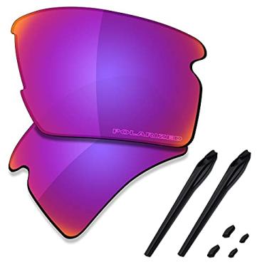 Imagem de SAUCER Lentes de reposição premium e kits de borracha para óculos de sol Oakley Flak 2.0 XL OO9188 High Defense - Midnight Sun polarizado