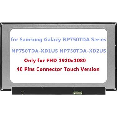 Imagem de Substituição de 15,6 polegadas para Samsung Galaxy NP750TDA Series NP750TDA-XD1US NP750TDA-XD2US Painel de exibição de tela LCD FHD 1920x1080 (apenas para toque)