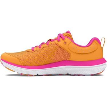 Imagem de Under Armour Tênis de corrida unissex para crianças, escola Assert 10, (800) Nova Laranja/Rosa Rebelde/Rosa Rebelde, 5.5 Big Kid