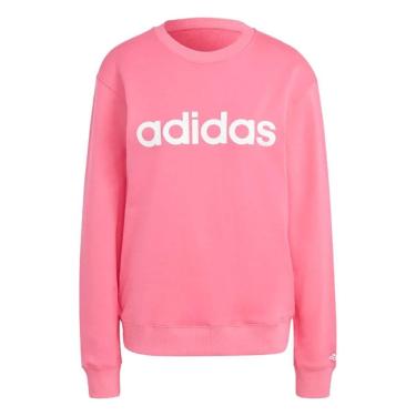 Imagem de Blusa Moletom Feminina Adidas Logo Pulse Rosa Magenta IC6881-Feminino
