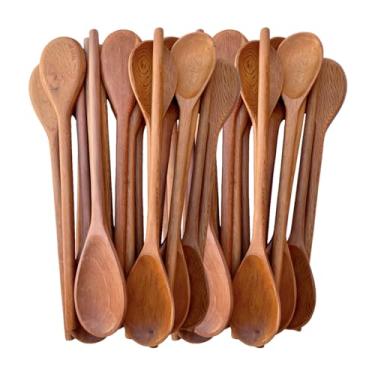 Imagem de Kit 30 colher de pau para panela 44CM em madeira maciça