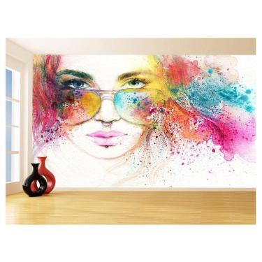 Imagem de Papel De Parede 3D Salão De Beleza Arte Mulher 3,5M Slb97