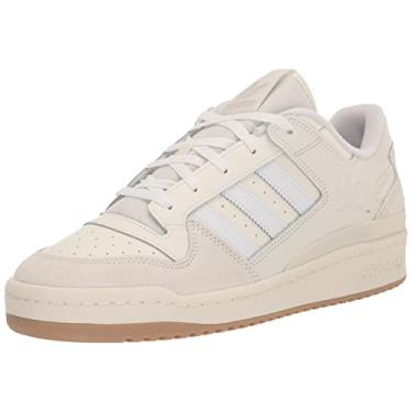 Imagem de adidas Originals Tênis masculino Forum Low Classic, Giz branco/branco nuvem/branco, 13