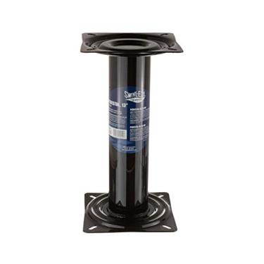 Imagem de Pedestal Swivl-Eze 91320 Swivl-Eze para assento de barco com acabamento revestido em pó preto, 33 cm