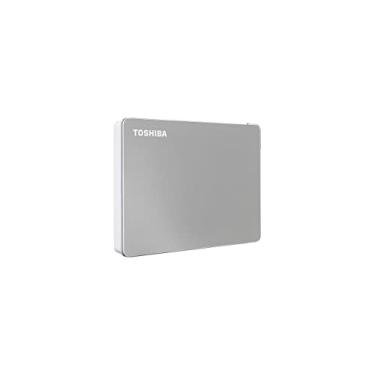 Imagem de HD Externo Portátil Toshiba 2TB Canvio Flex USB-C USB 3.0 Prata para PC, Mac e Tablet - HDTX120XSCAA