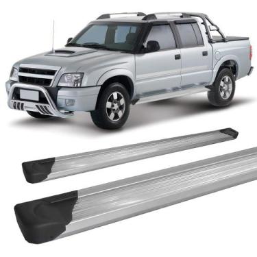 Imagem de Estribo S-10 Ate 2011 Cabine Dupla Plataforma de Alumínio Prata - HOZZ