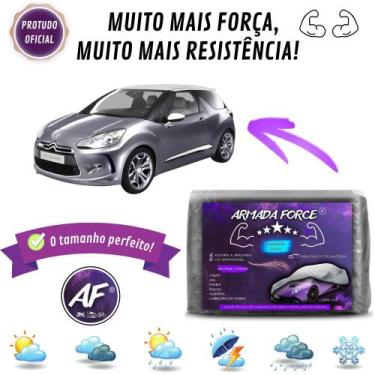 Imagem de Capa De Cobrir Carro Citroen Ds3 Sem Forro Impermeável Armada Force - 