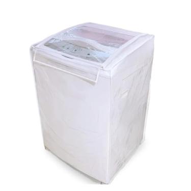 Imagem de " Capa Máquina de Lavar Impermeável transparente Abertura Superior Com Zíper 6Kg 7Kg 8Kg 9Kg todas Marcas Brastemp Consul Electrolux "