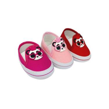 Imagem de Kit Com 3 Pares Sapatinho De Bebê Sapato De Bebê Direto Da Fabrica T51