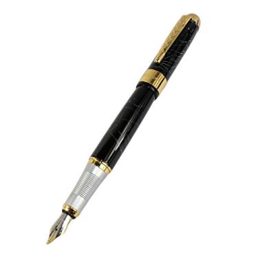 Imagem de Caneta-tinteiro JinHao 250, Black and Golden, Medium