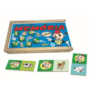 Imagem de Jogo da Memória Infantil Animais com Libras - Simque