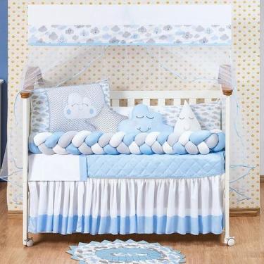 Imagem de Kit Conjunto De Berço Masculino Com Tapete Nuvem 13 Peças - Beatriz En