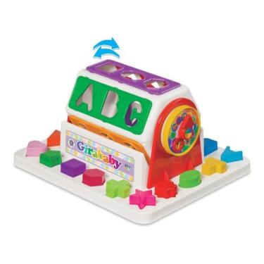 Imagem de Brinquedo Encaixar Educativo Para Bêbe Gira Baby Didático +12 Meses - 