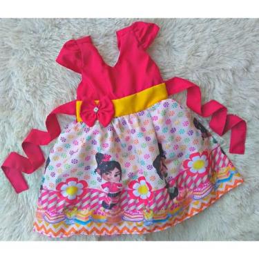 Imagem de Vestido Infantil Temático Vanellope von Schweetz (Detona Ralph) - AURE