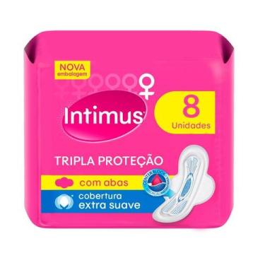 Imagem de Absorvente Intimus Tripla Proteção Suave com Abas 8 Unidades
