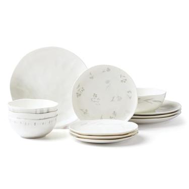 Imagem de Lenox Oyster Bay Conjunto de jantar com 12 peças, 15,20, branco