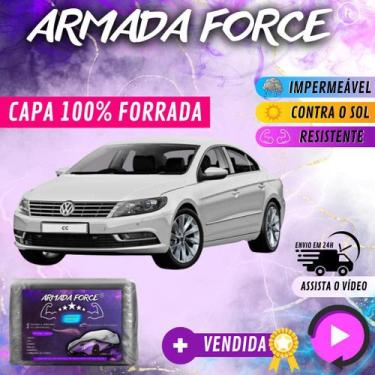 Imagem de Capa Cobrir Carro CC 100% Forrada Armada Force 100% Impermeável Forro 