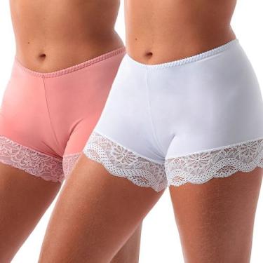 Imagem de Kit 2 Short Íntimo Com Renda Fristyle Segunda Pele Feminina, M