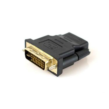 Imagem de Adaptador DVI (24+5) Macho para HDMI Femea Ouro EVUS C-097