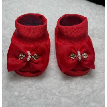Imagem de Sapatinho Pantufa Realeza - Pandora Baby Enxovais, Vermelho
