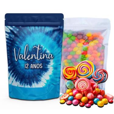 Imagem de Kit Festa Com 5 Saquinhos Em Pé 12x19cm Vários Temas - Mundo da Bina, 