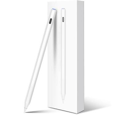 Imagem de HATOKU Pencil 2ª geração para iPad: carregamento magnético sem fio (Air 4/5, Mini 6, Pro 11/12.9) + Carregamento rápido USB-C - Caneta de rejeição de palma para iPad 6-11, Pro 11/12.9 M4 M5, Air 3-5