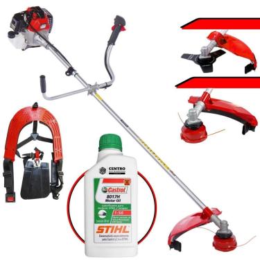 Imagem de Roçadeira Alta Performance Com ÓLEO STIHL RT52-L RT52L Toyama 52cc 2HP Faca 3 Pontas e Carretel Ideal na Manutenção de Jardins e Gramados