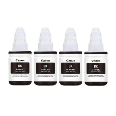 Imagem de Kit 04 Refil Preto Tinta Original Canon G190 Gi190 Gi-190 G11
