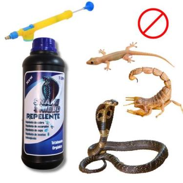 Imagem de Kit Repelente Contra Cobras Repteis e Anfíbios Aranhas - SNAKESHIELD